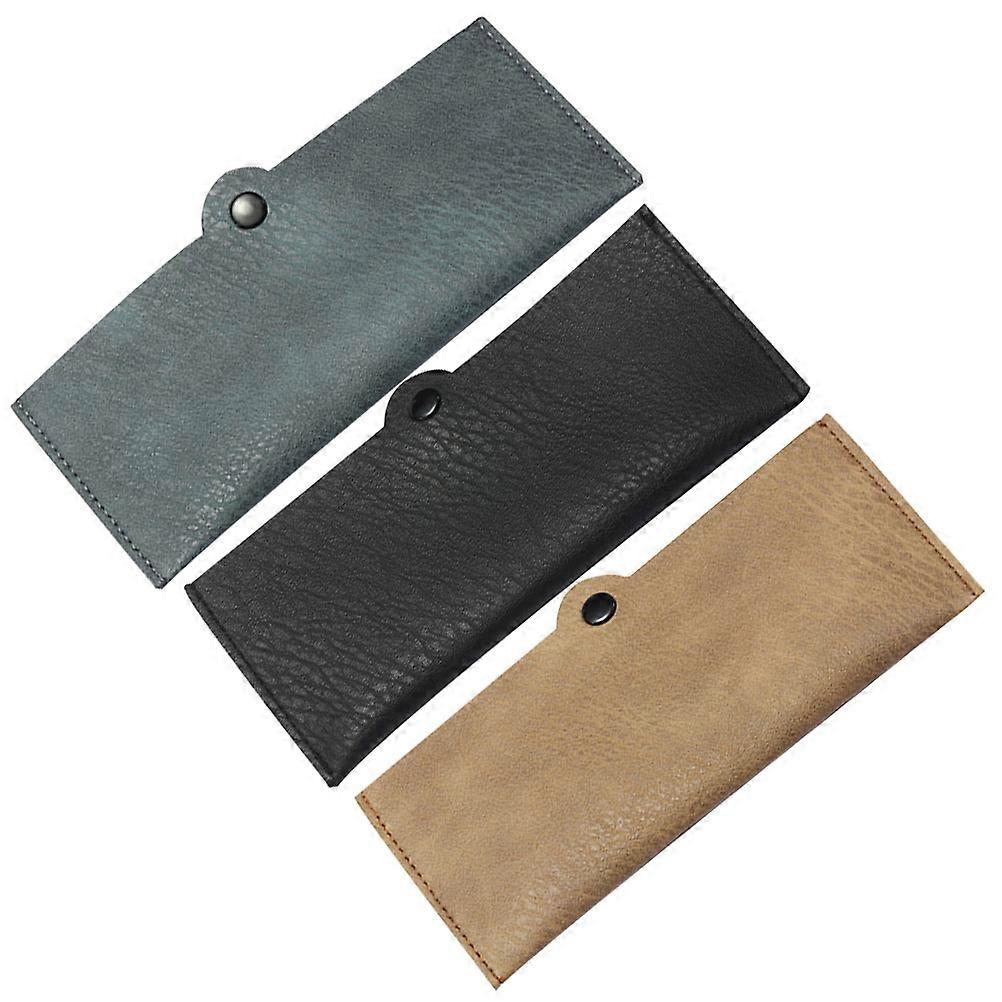 Portable Glasses Case Handmade Buckle for Storage Use 3Sets