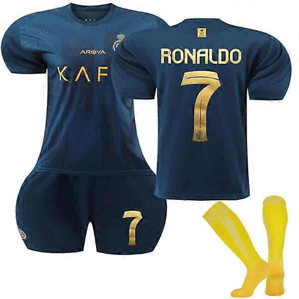 Maillot extérieur enfant d'Al-Nassr FC 2023-2024, n° 7 Ronaldo 22