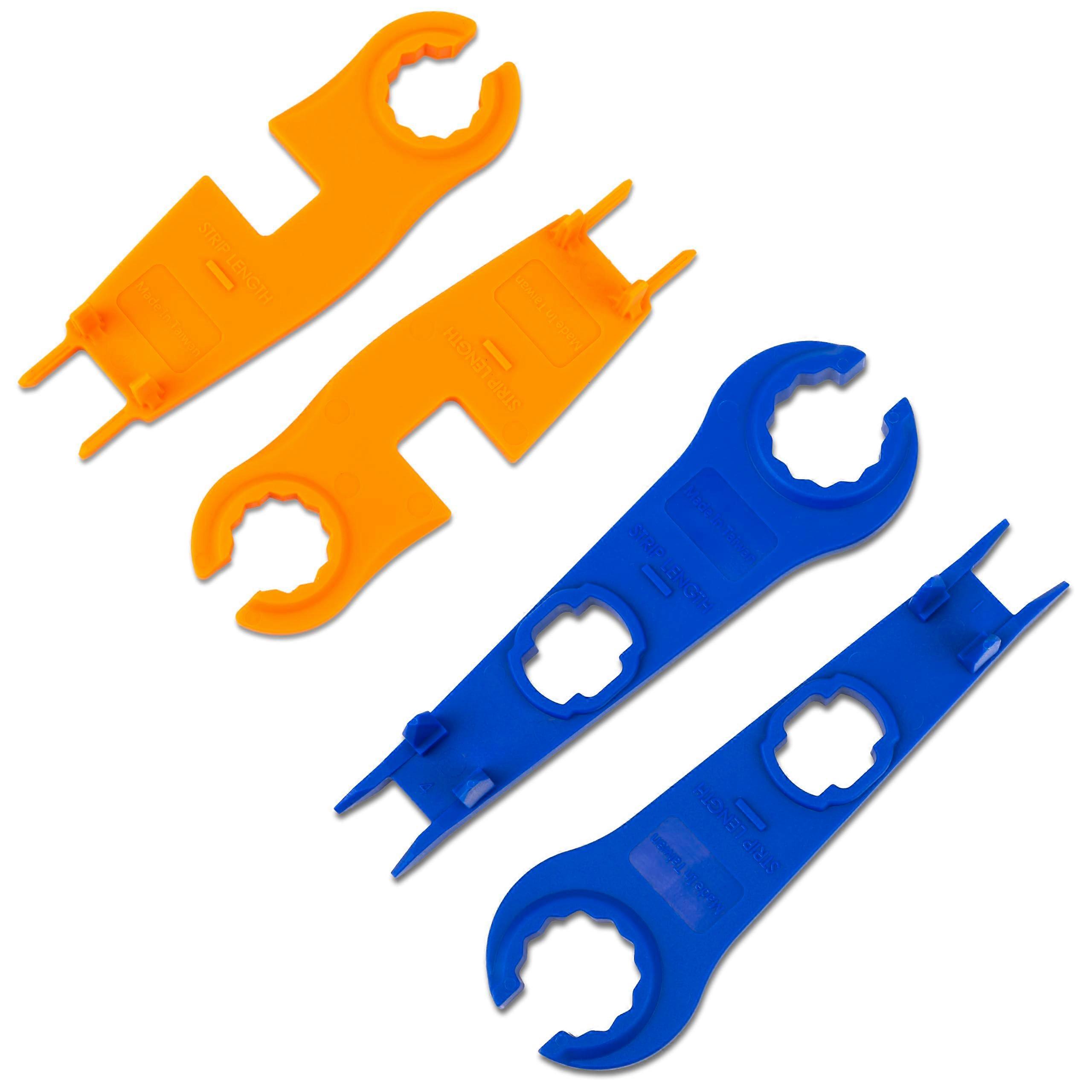 MC4 Solar Connector Tool Set with Ergonomic Grip for Tyco SOLARLOK PV4S and Amphenol H4 Plus