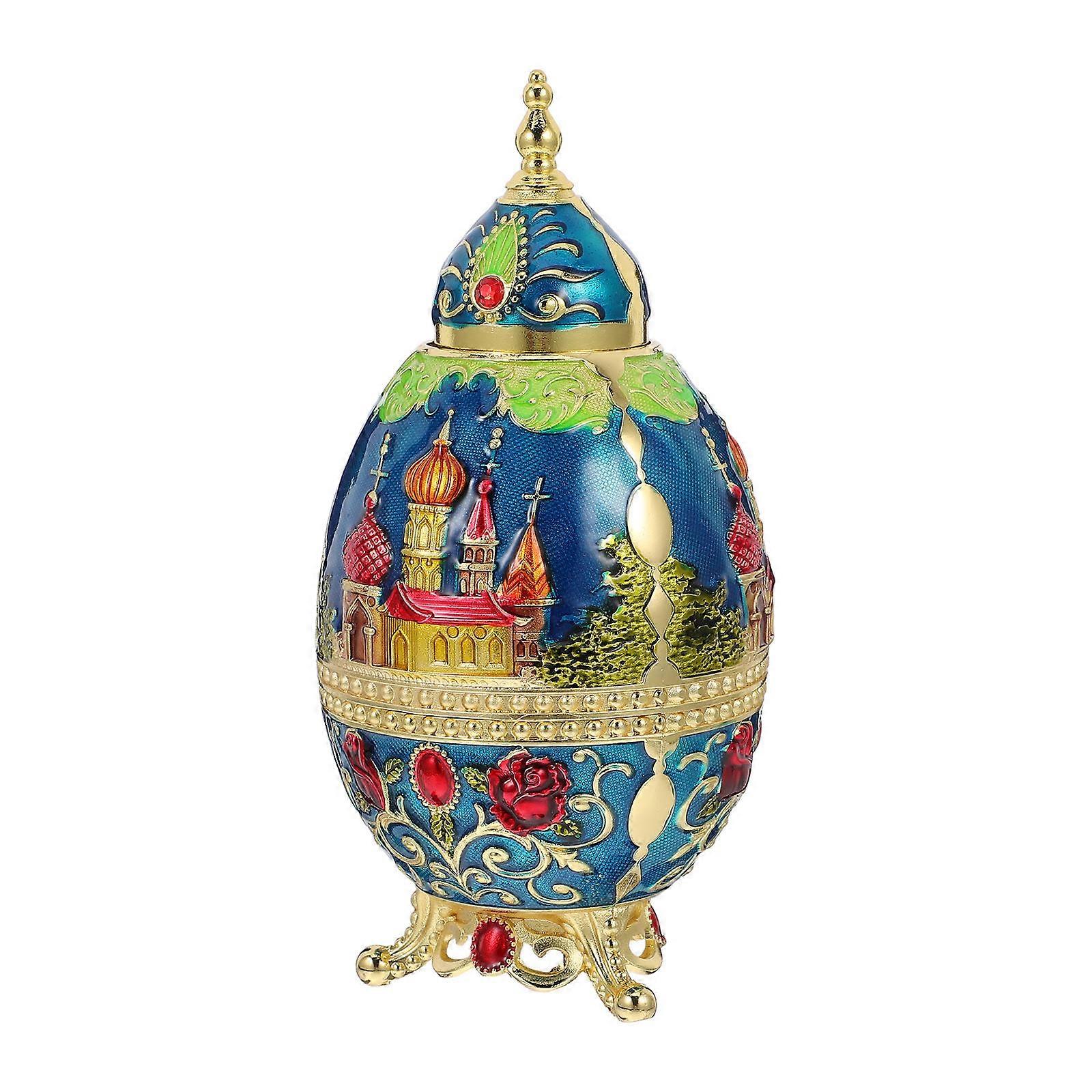 Blue Toothpick Holder Box Automatic Toothpick Dispenser Storage