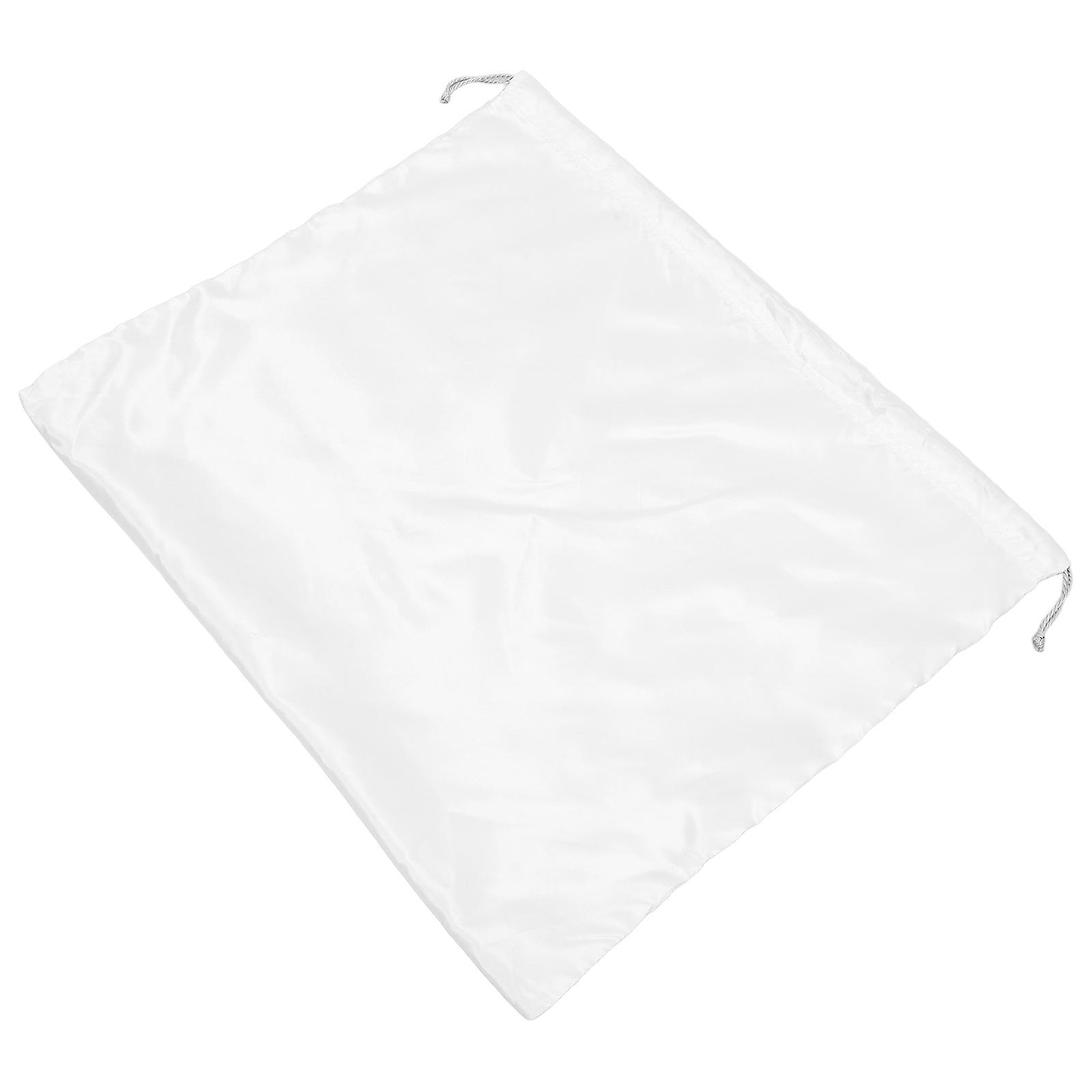 Dust Bag for Handbags Drawstring Polyester Silk Covers White