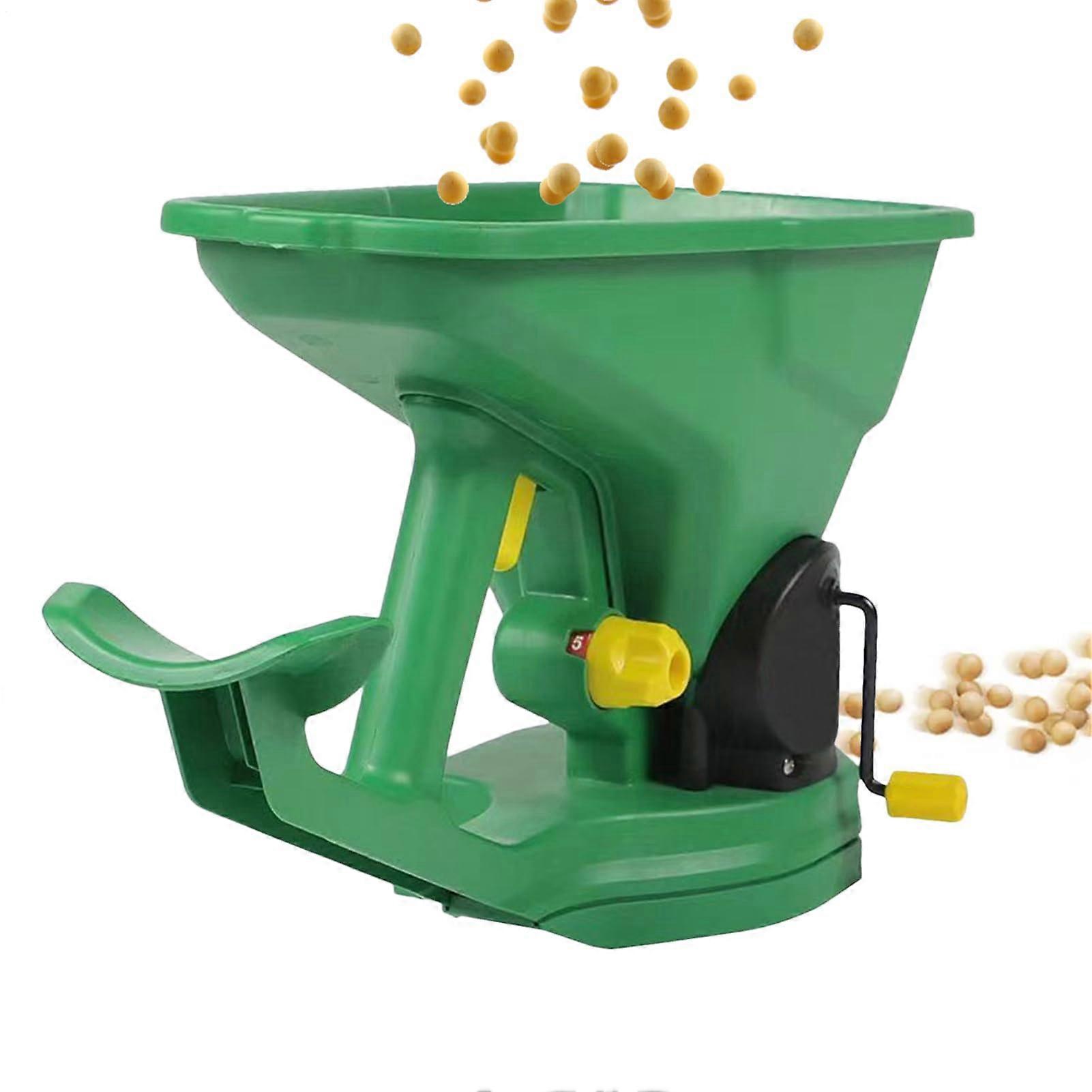 Handheld Fertilizer Spreader with Adjustable Flow Control, Lightweight Ergonomic Garden Seed Spreader