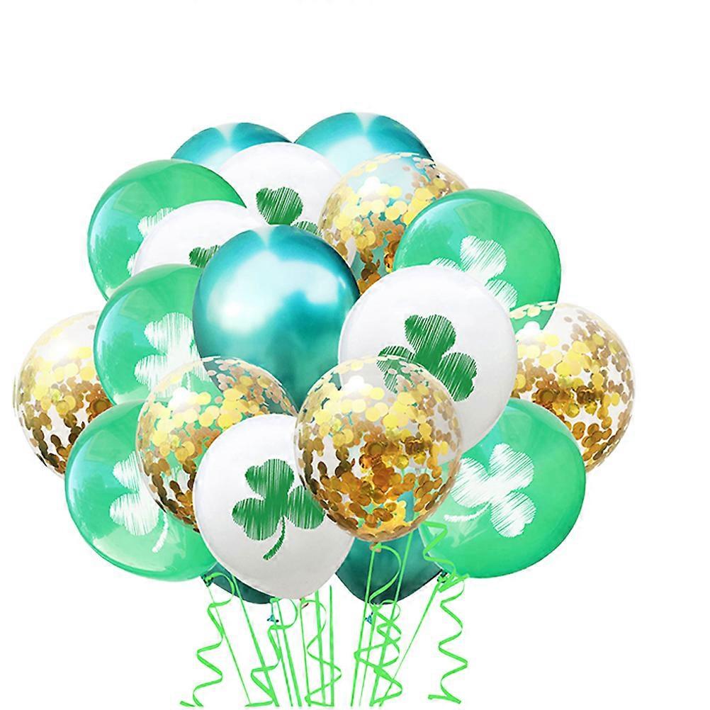 St. Patrick Day Balloons Kit Clover Printed Party Decoration 1Set Set