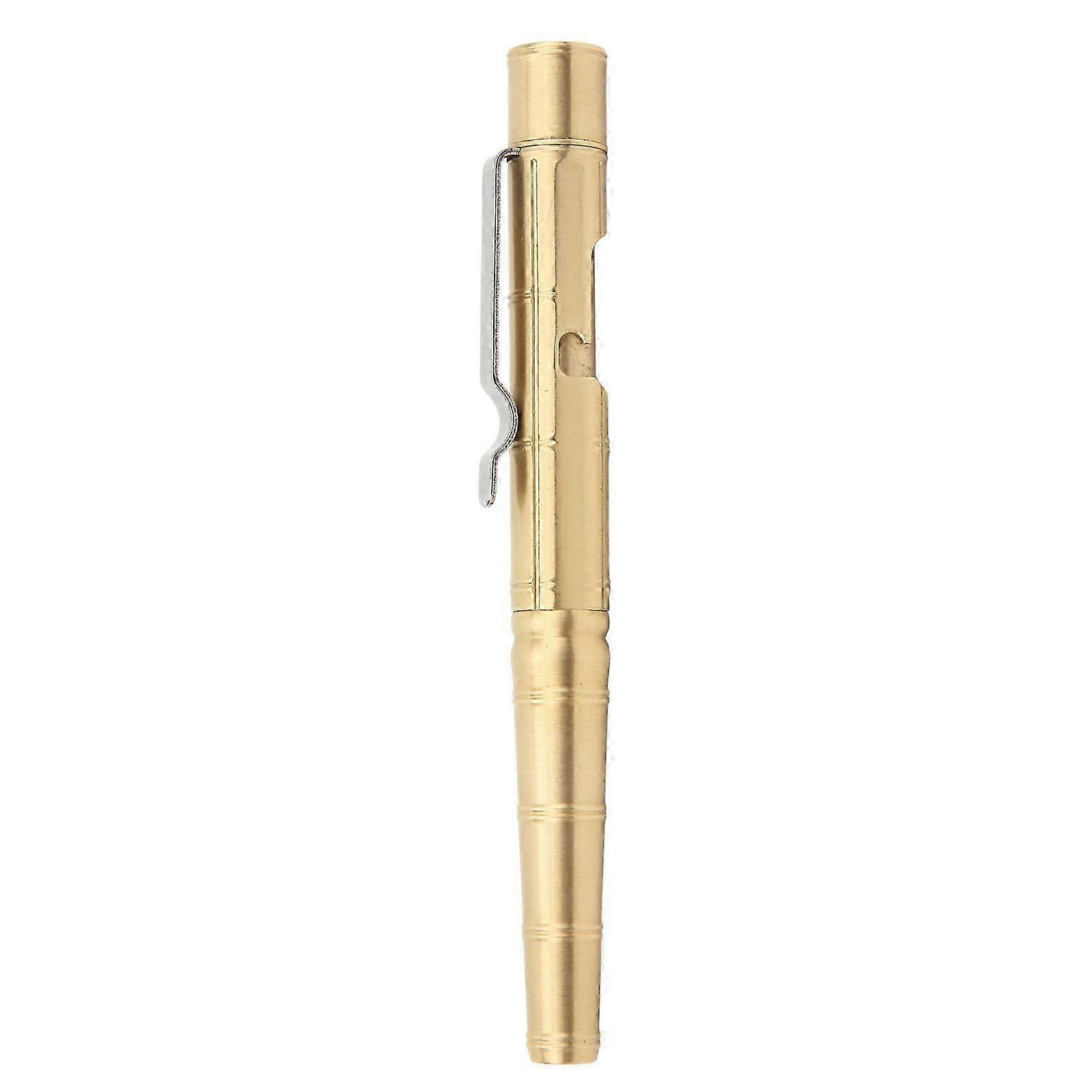 2026 Solid Brass Bolt Action Pocket Pen with Clip for Daily Use