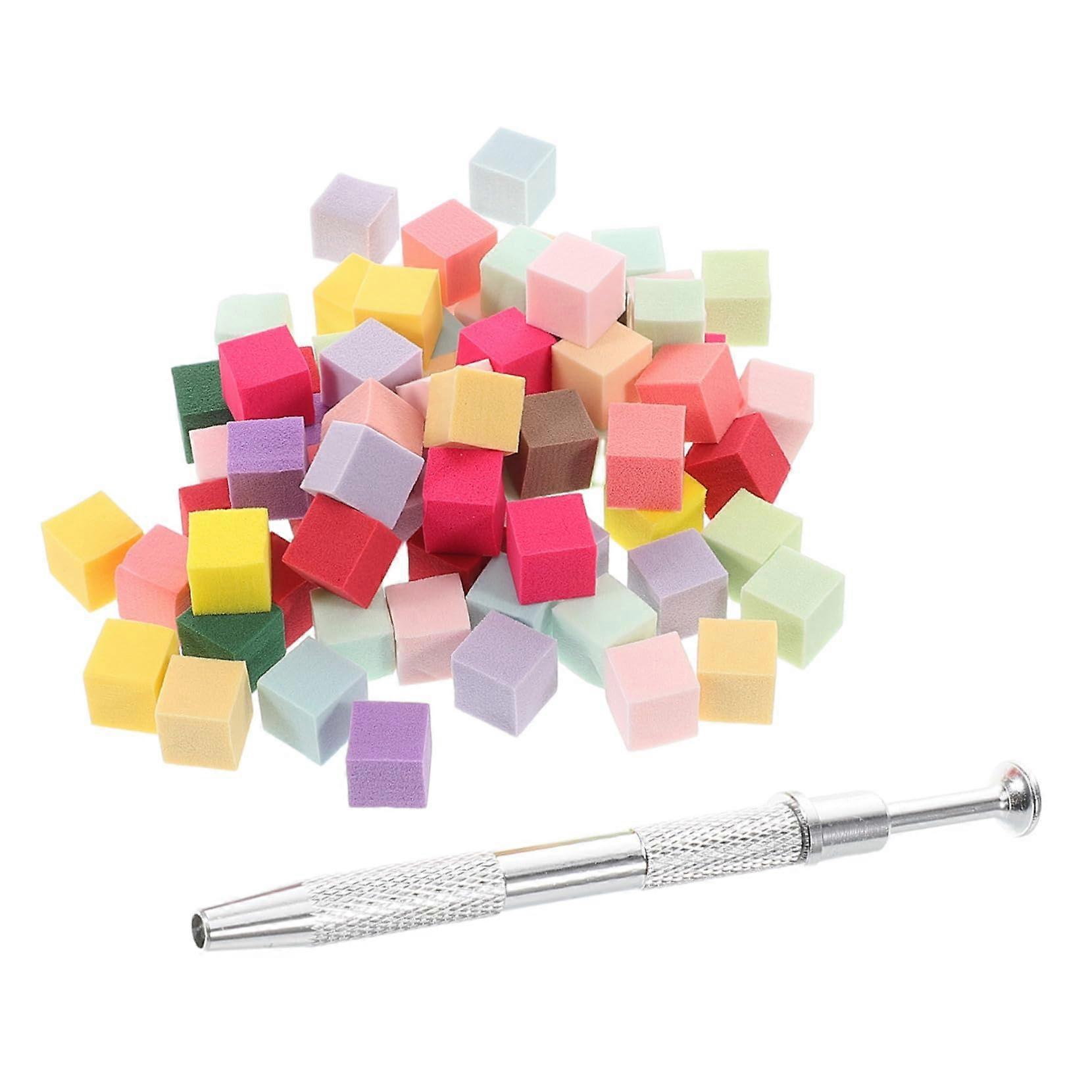 Nail Art Sponge Kit with Metal Grabber for Gradient Effects and Precision Application in Salon