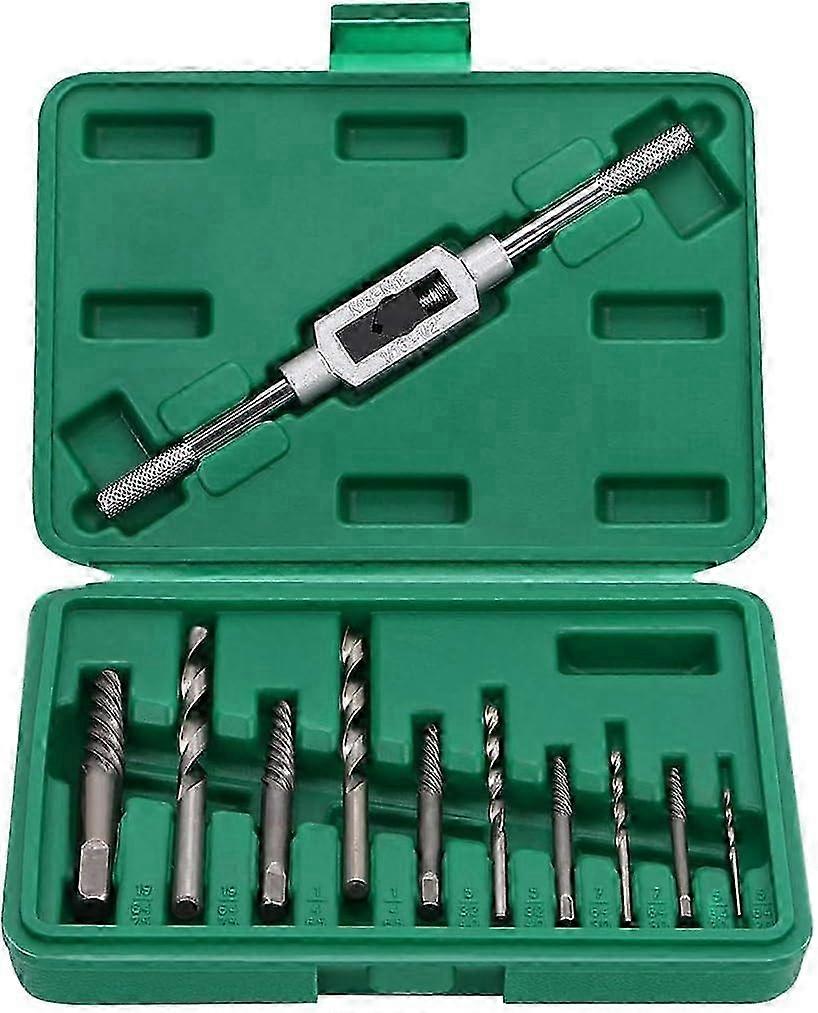 2025 Screw Extractor &amp; Drill Bit Set, 11 Pieces Kit for Efficient Hardware Removal, Featuring Rust-Proof Chrome Vanadium Steel Components