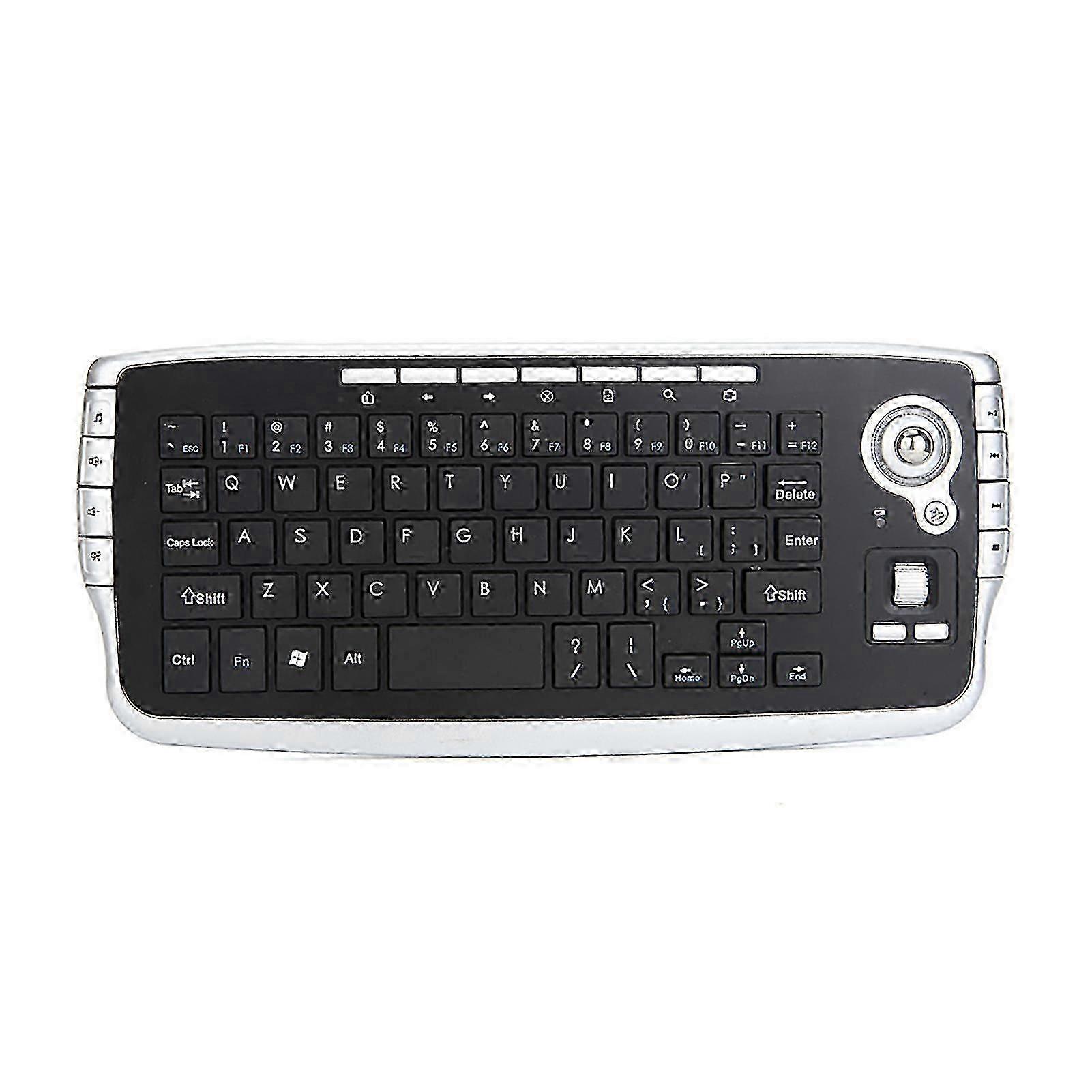 2026 Wireless Keyboard Ergonomic Multifunctional Backlight Function 78 Keys 2.4G Mini Keyboard with Trackball Mouse Scroll Wheel for Notebook
