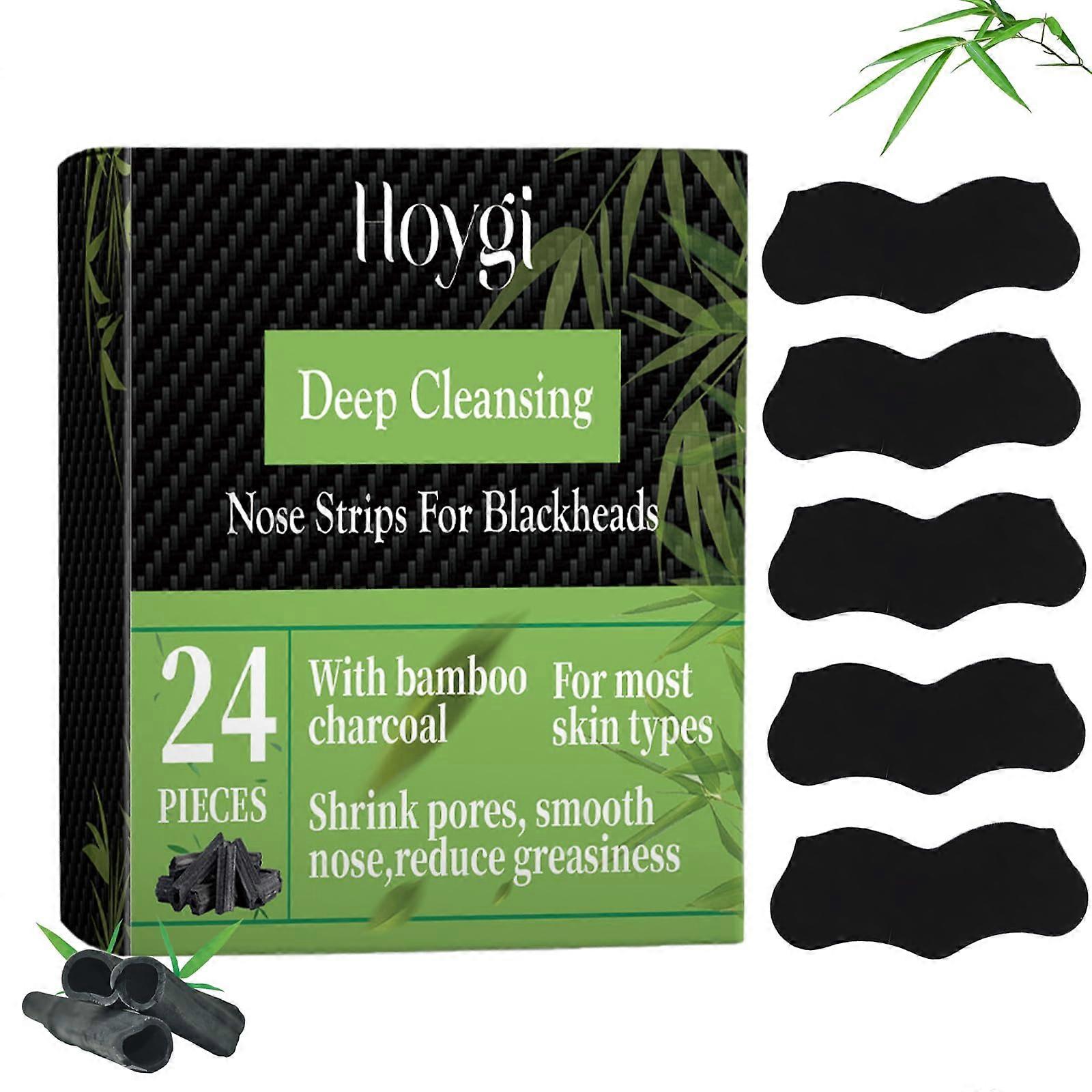 96 Pack Activated Carbon Blackhead Removal Nose Strips for Deep Pore Cleansing