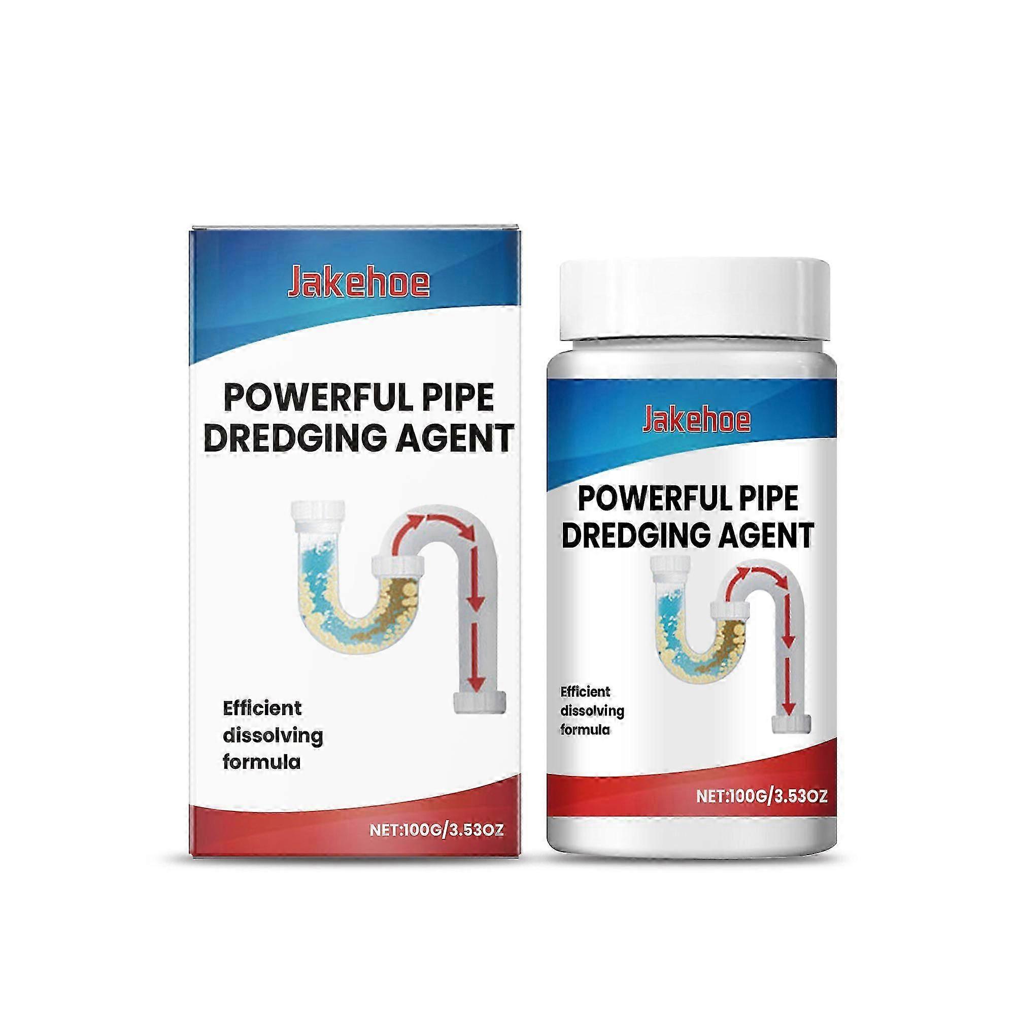 Powerful Pipe Cleaner - Quickly Unclogs Kitchen & Toilet Drains, Deep Cleaning Formula, 100g