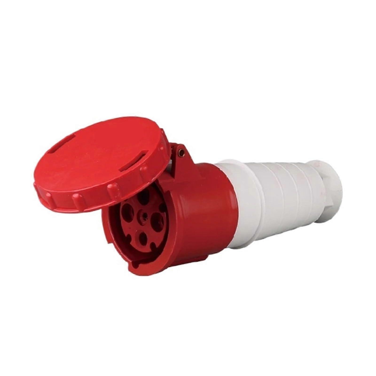 IP67 63A Waterproof Industrial Plug Socket, 5 Pin Heavy Duty Power Connector for Secure Connection