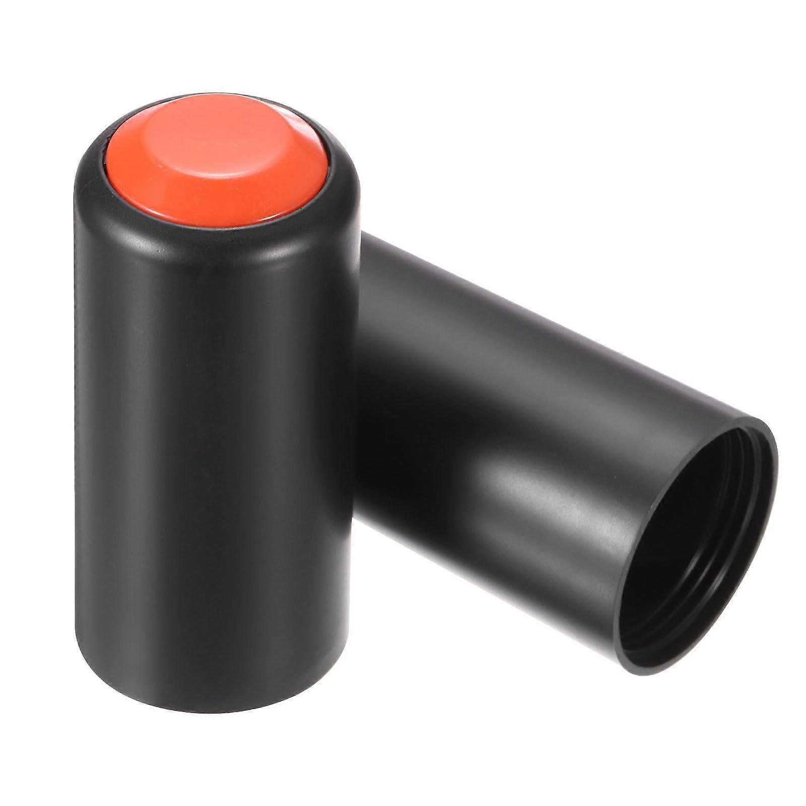 2PCS 31mm Wireless Microphone Battery Cover Plastic Screw On Cap Black Red Durable Easy Install