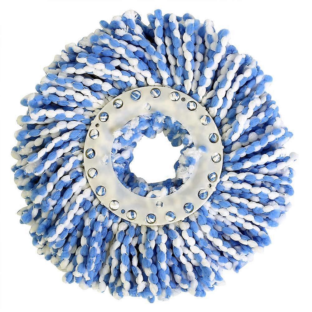 Spin Mop Refills Microfiber Replacement Head for Hardwood Floors Universal Fit Blue and White