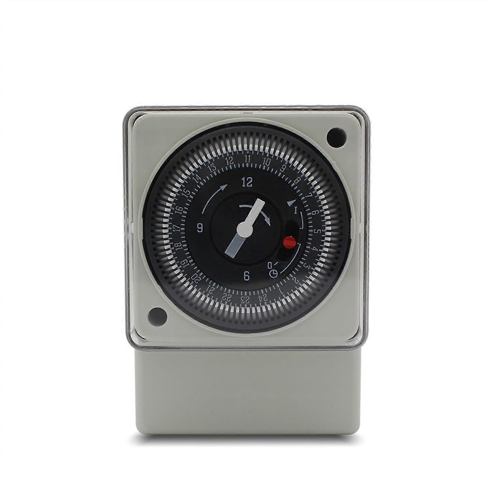 DIN Rail Mechanical Timer Switch AC220V 50Hz 24Hour Energy Saving Industrial Countdown Controller