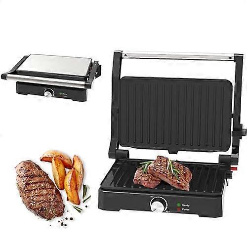 Panini Press Grill with Adjustable Temperature, 3in1 Sandwich Maker, NonStick Plates, Drip Tray