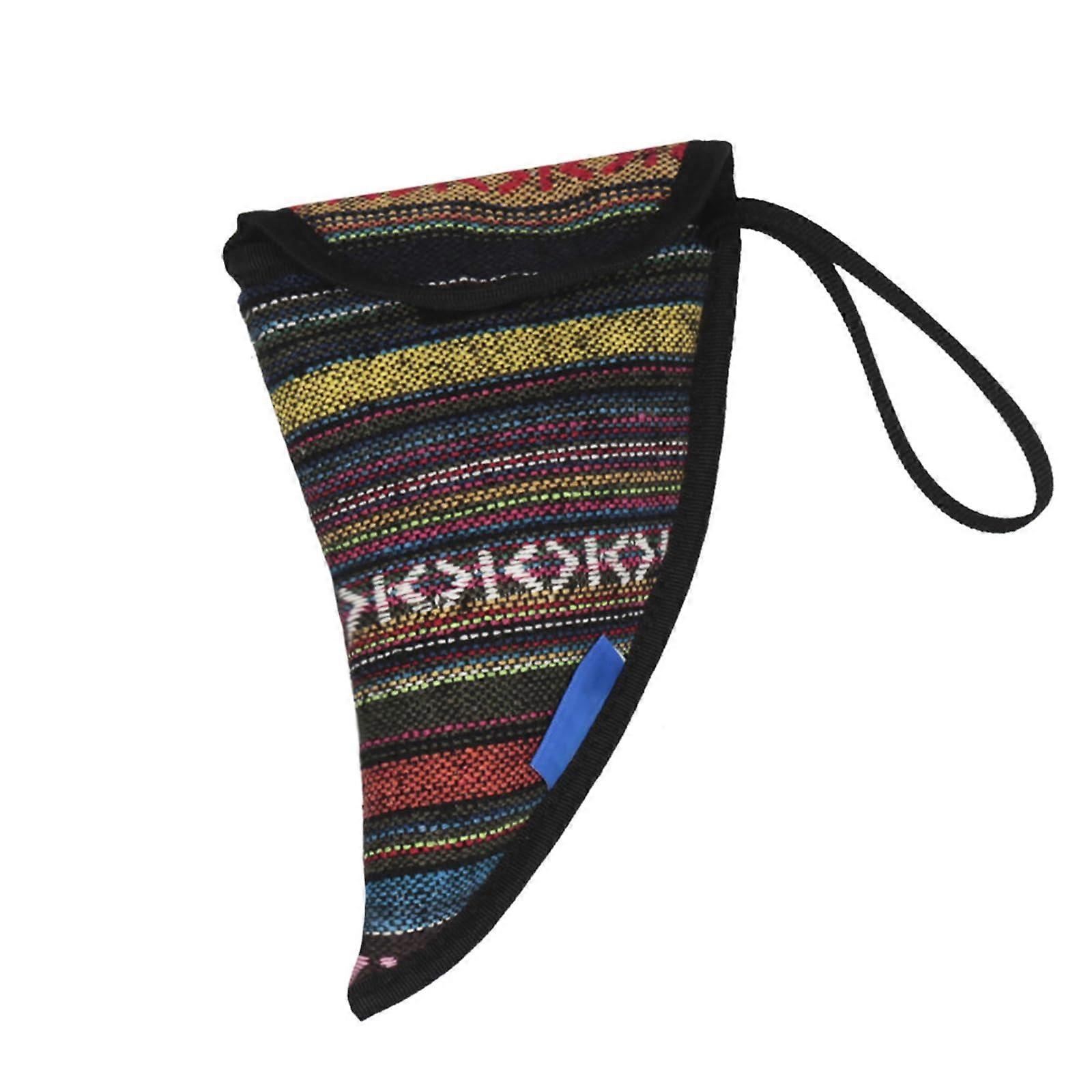 Ethnic Style Cotton Ocarina Bag with Handle, ScratchResistant Protective Case for Storage