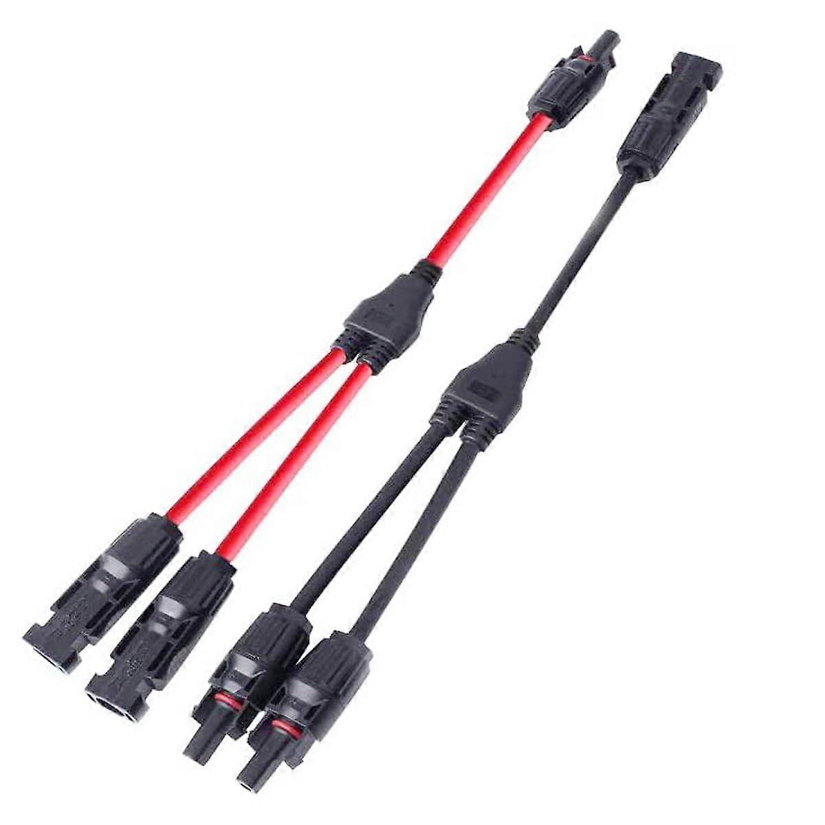 Solar Panel Connector Y Branch 10AWG Weatherproof Splitter for Easy Parallel Connection