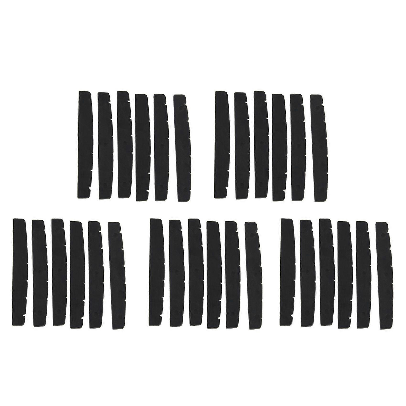 30X Black 6-String Guitar Top Nut 42mm X 3mm