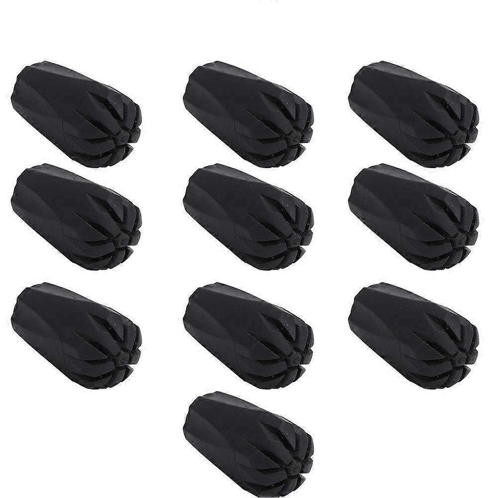 Trekking Pole Tips with AntiSlip Grip, Universal Walking Stick Rubber Caps for Hiking
