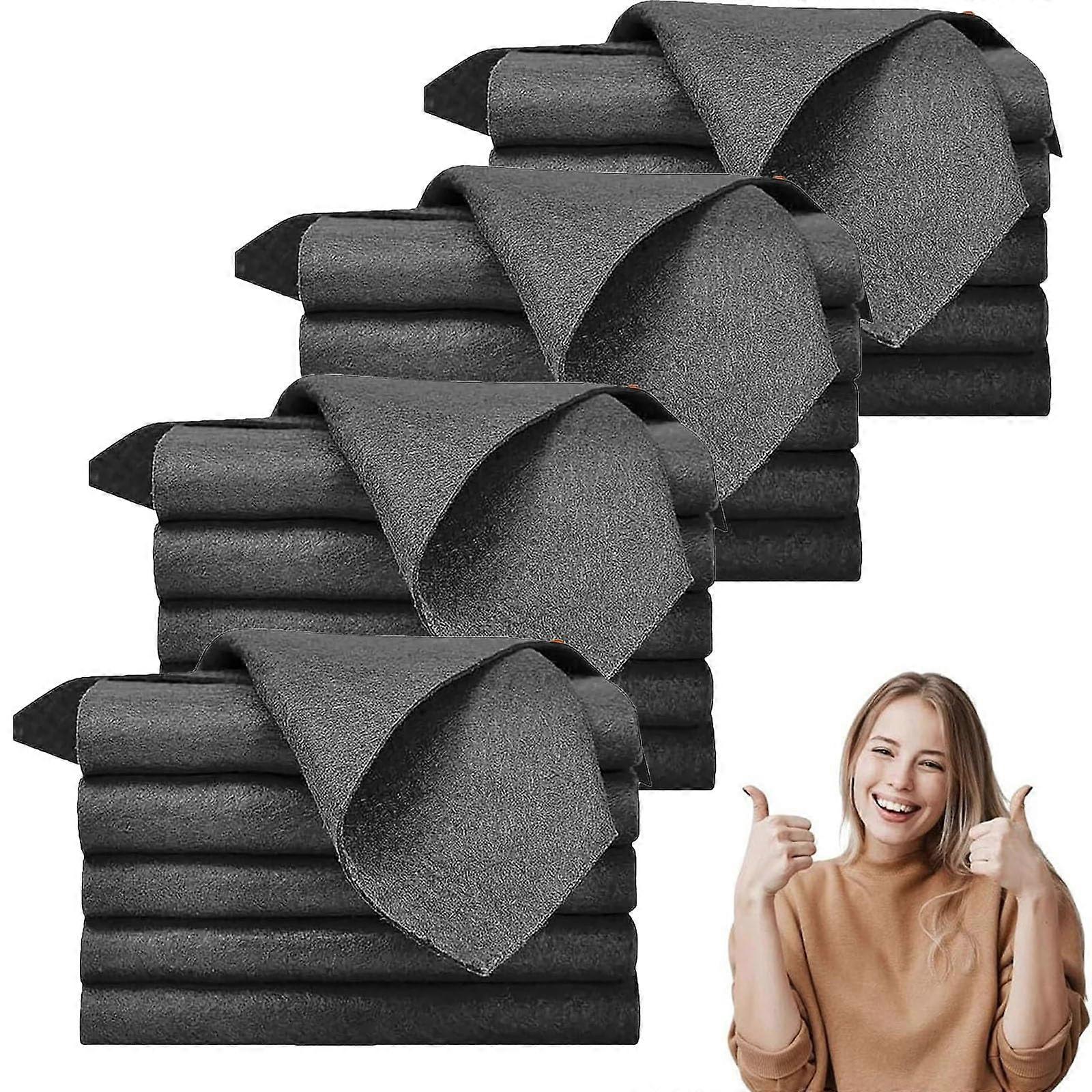 Thickened Microfiber Cleaning Cloth 20pcs for Streak Lint MultiSurface Use