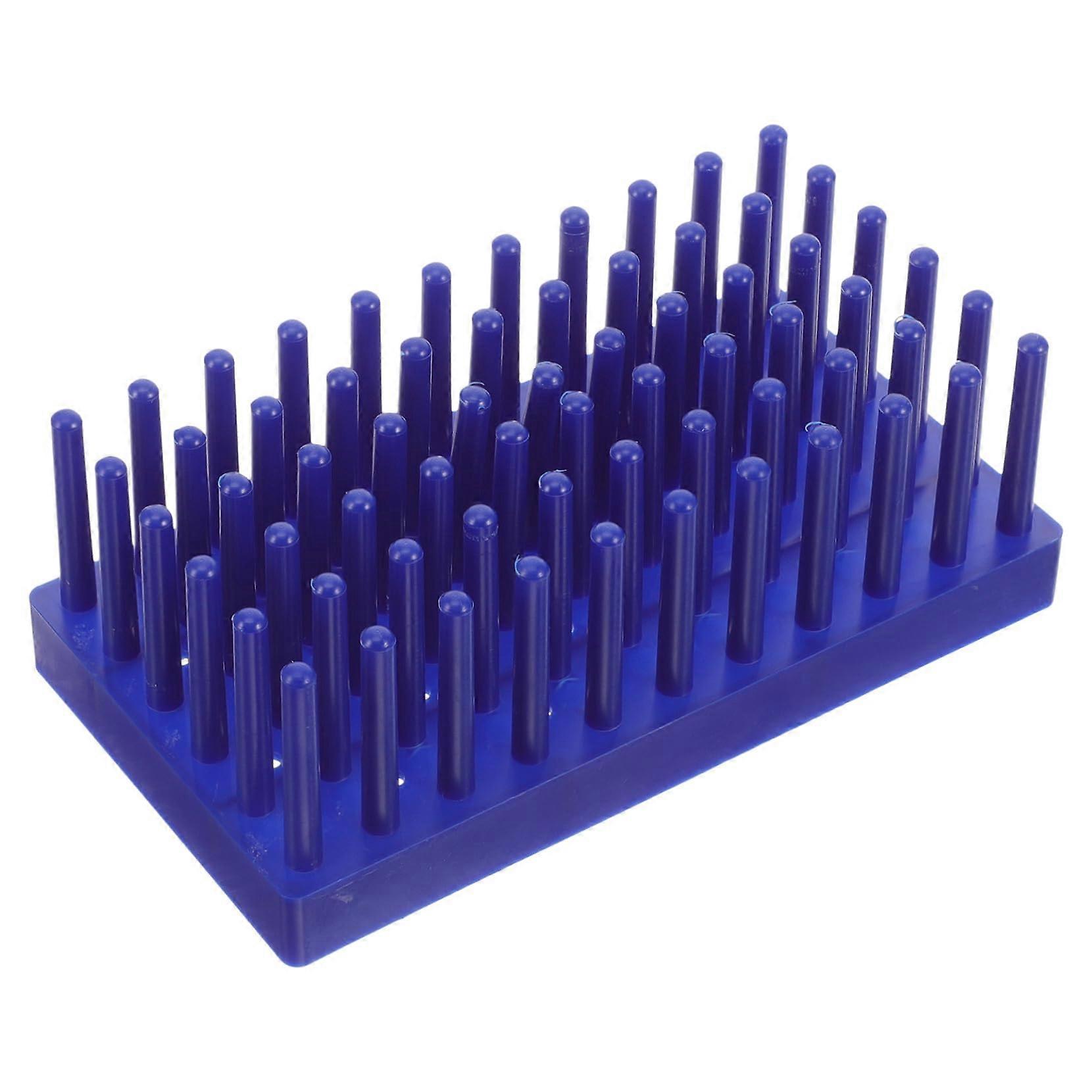 Adjustable Test Tube Drying Rack with Stable Wide Base, Reusable Laboratory Peg Stand for Classroom