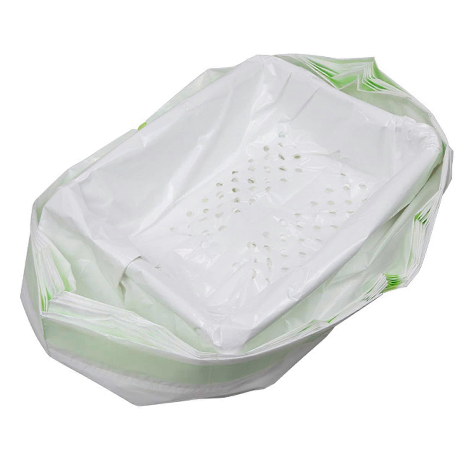 Extra Jumbo Cat Litter Box Liners with Drawstring, 76Hole Leakproof Thick Bags for Easy CleanUp