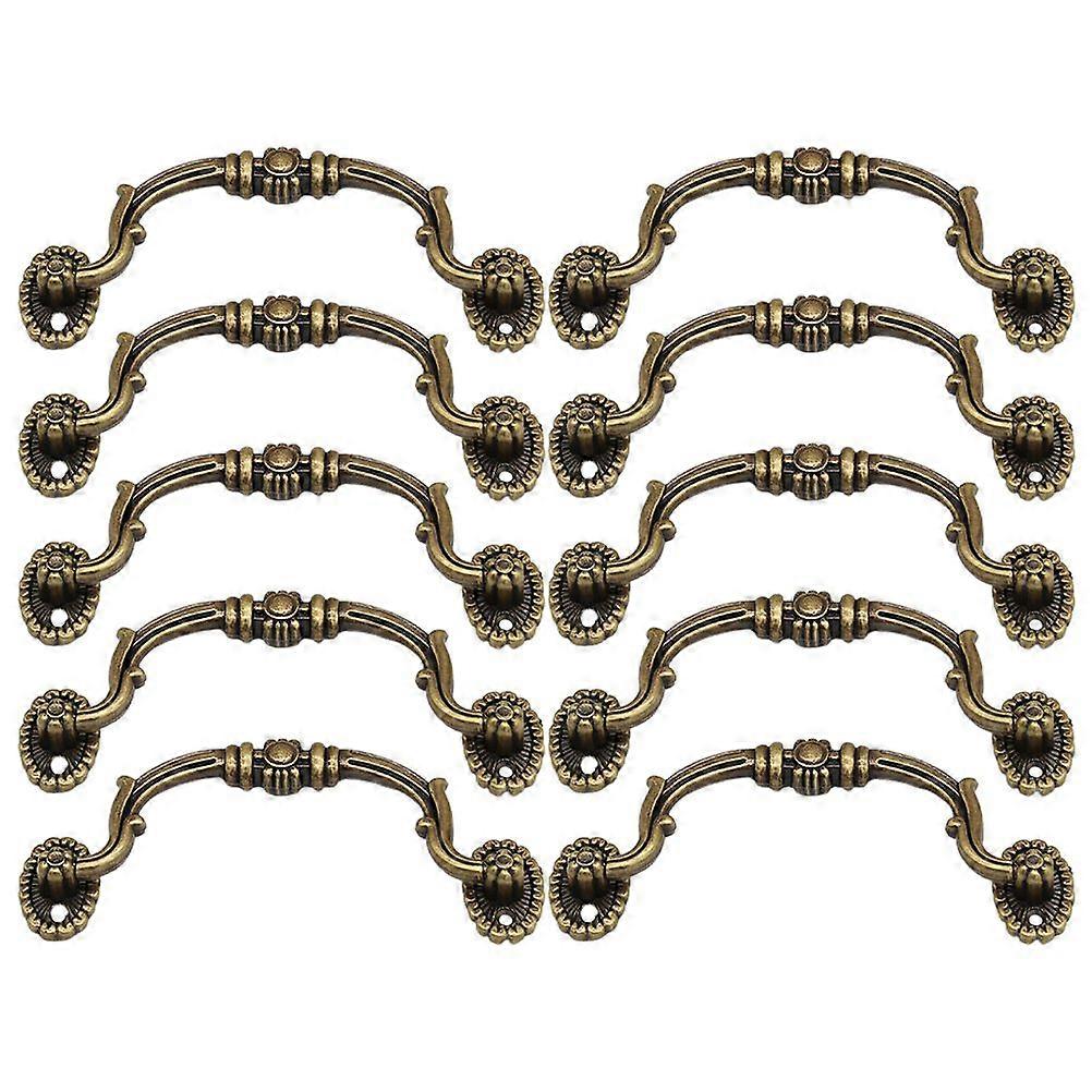 10pcs Antique Drawer Cabinet Knobs Pull Wardrobe Door Vintage Style Handle Pulls
