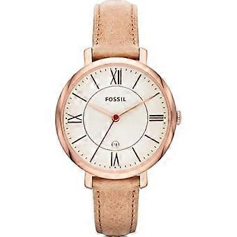 Ur - FOSSIL - Jacqueline ES3487 - Kamelfarvet læderrem - Brun farve - Dame