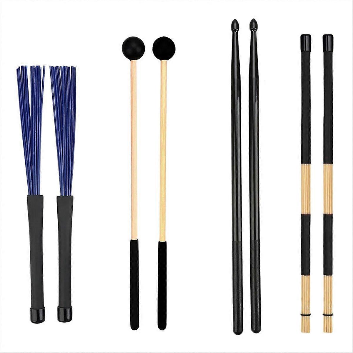 Drum Sticks Mallets Brushes Set
Drum Sticks Mallets Brushes Set