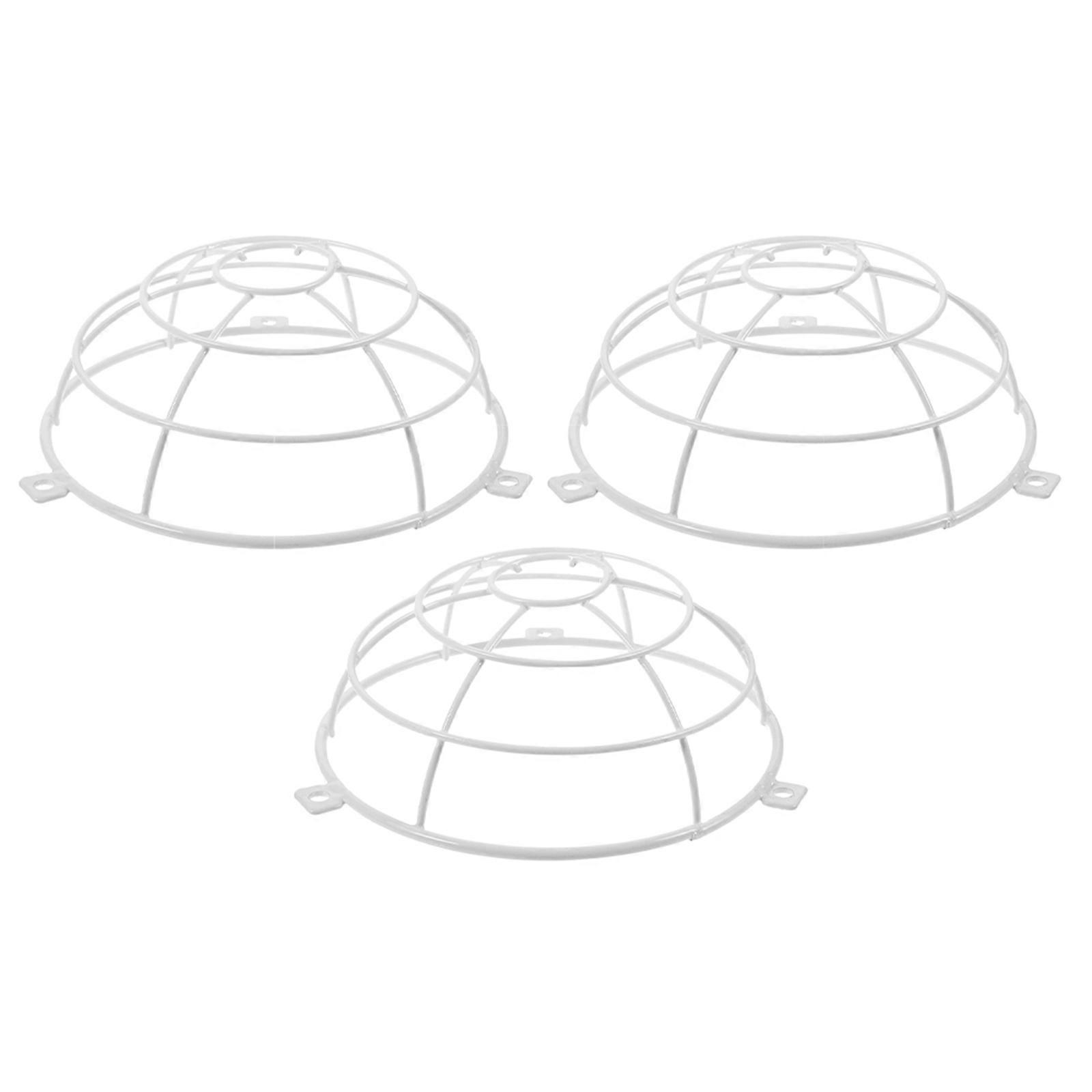 Sprinkler Head Protector Fire Sprinkler Cover for Ceiling Use 3Pcs Metal