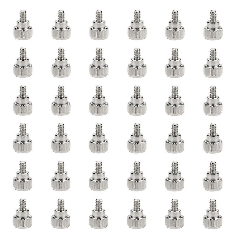 Thumb Screw Computer Accessory for Case Replacement 100Pcs Metal Silver