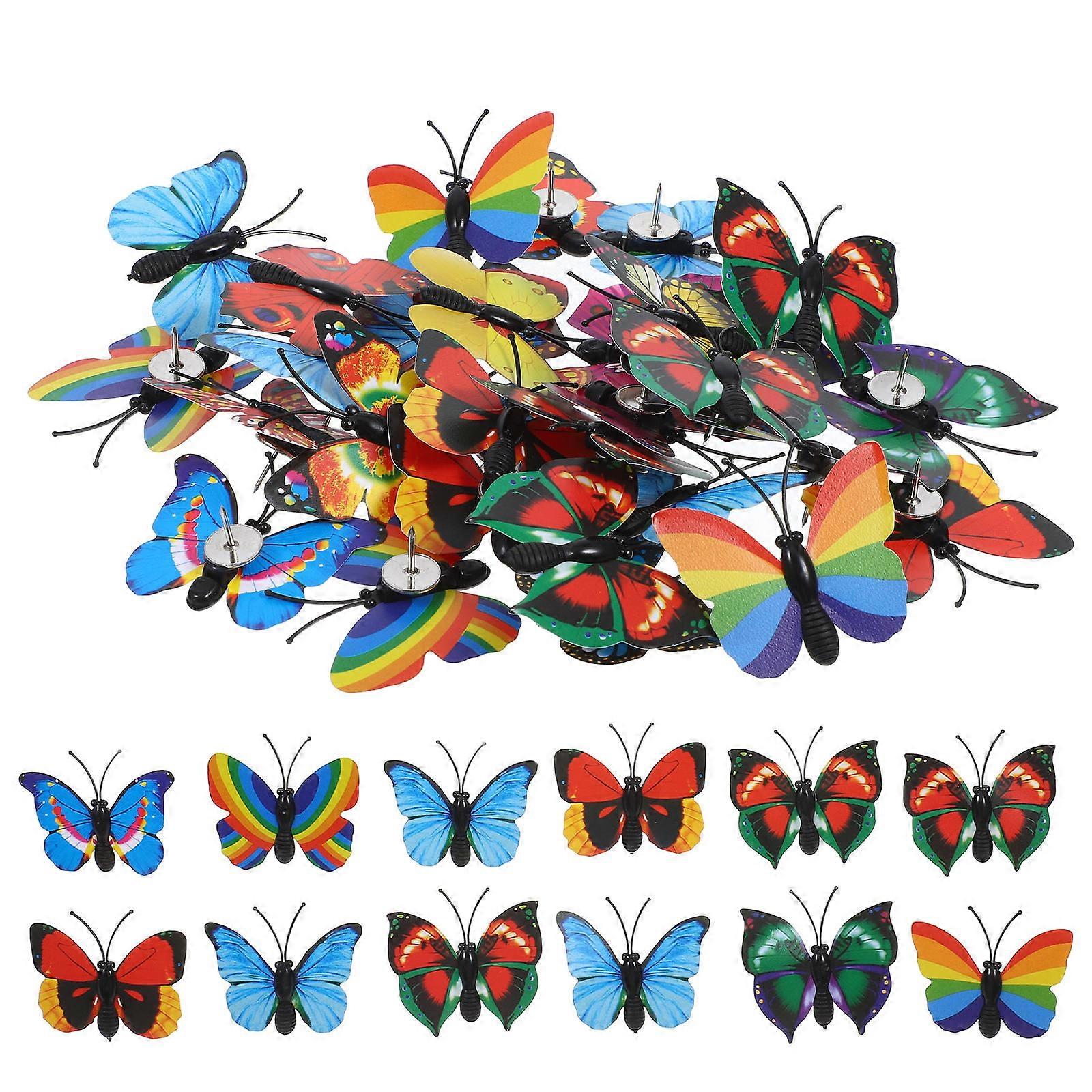 Push for Cork Board Creative Thumbtack for Office School Use 90Pcs