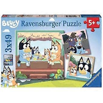Puzzle 3x49 pièces Les aventures de Bluey - Ravensburger - LUDIQUE ET ÉDUCATIF - Dès 5 ans