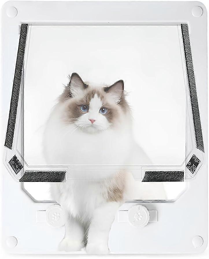 Pet door - four-way magnetic lock