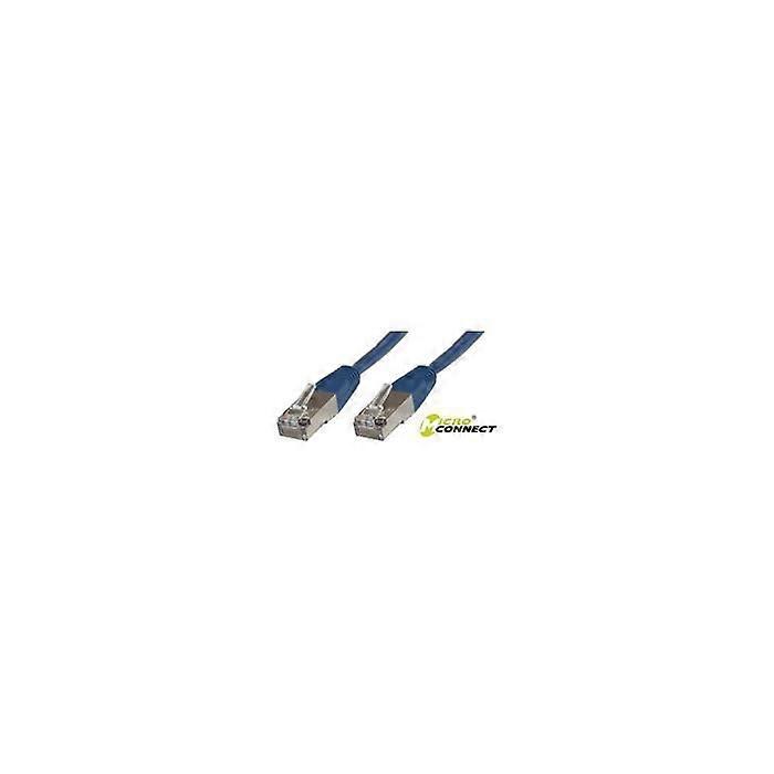 S/FTP CAT6 0,5 m Blau LSZH