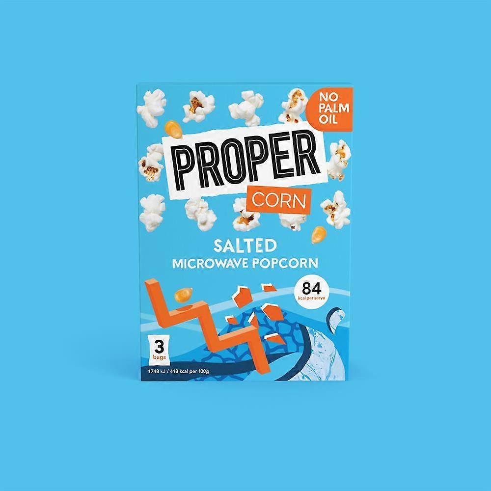 Propercorn Proper Corn Salted Microwaveable Popcorn 3x70g - 5 Pack