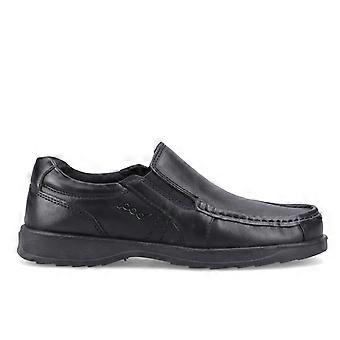 Pod Nyle Leather Senior School Shoes Black