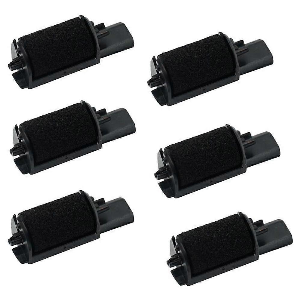 6pcs IR-40 Ink Roller for Casio, Sharp, Epson, Aurora, Monroe - Black Ink Replacement Ribbons