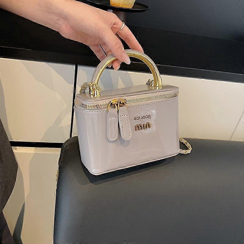 Women's Retro Chain Box Shape Handbag