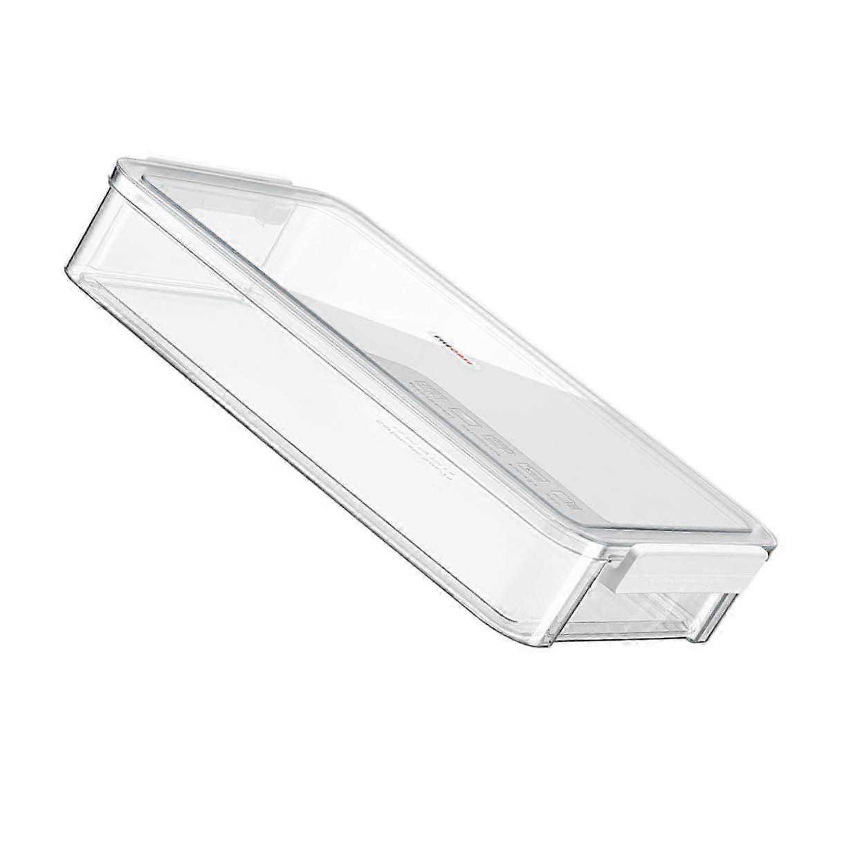 Clear Stackable File Organizer Box for Office Desk Documents, Durable PET ABS Storage Container