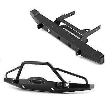RC Crawler Metal Bumper Set for TRX4 SCX10 Axial 1/10 Scale, Durable Front and Rear Protection Upgrade