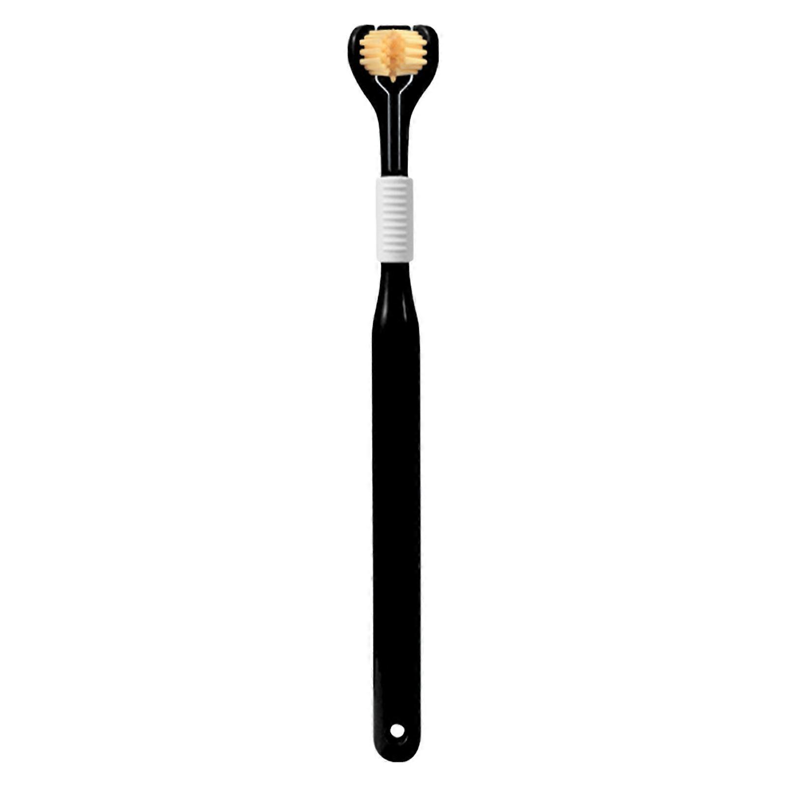 Three Sided Toothbrush Soft Bristles Gentle Clean Replaceable Heads 360-Degree Coverage Toothbrushes