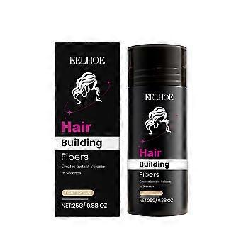 Polvo corrector de color de queratina marrón claro para restaurar el color natural del cabello, el volumen y el cuidado diario portátil del cabello.