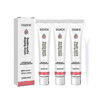 3x Crema moldeadora de párpados dobles, natural, invisible, lifting de párpados, crema fijadora, peinado de párpados de larga duración_duiBT