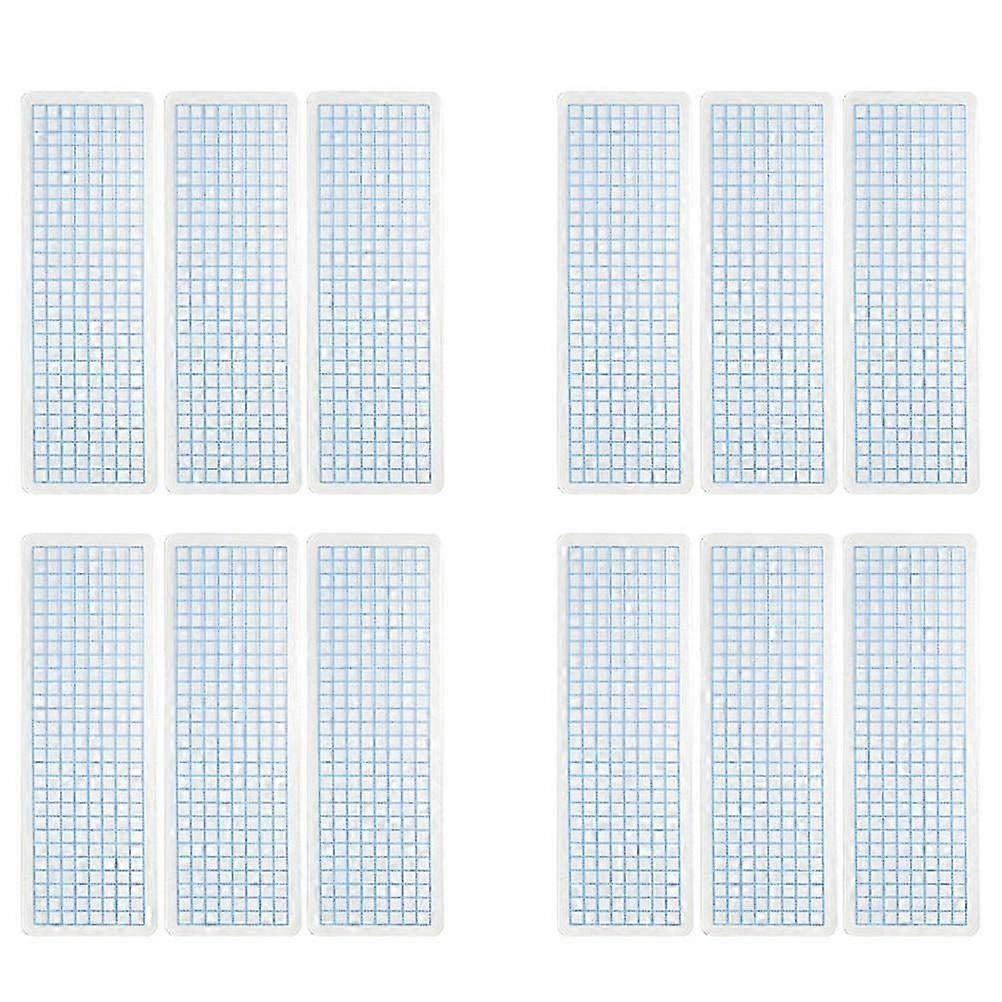Blue Matte Rectangular Washi Tape Sample Boards 80 Pcs, Storage Solution For Office, School, Home