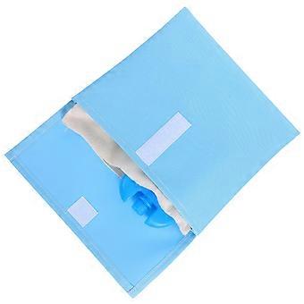 Hase Kühltasche mit wiederverwendbarem Eisbeutel - Sommer Käfig Zubehör für Kaninchen Hamster Meerschweinchen Andere kleine Haustiere Heißwetter Haustier Kühltasche Himmelblau