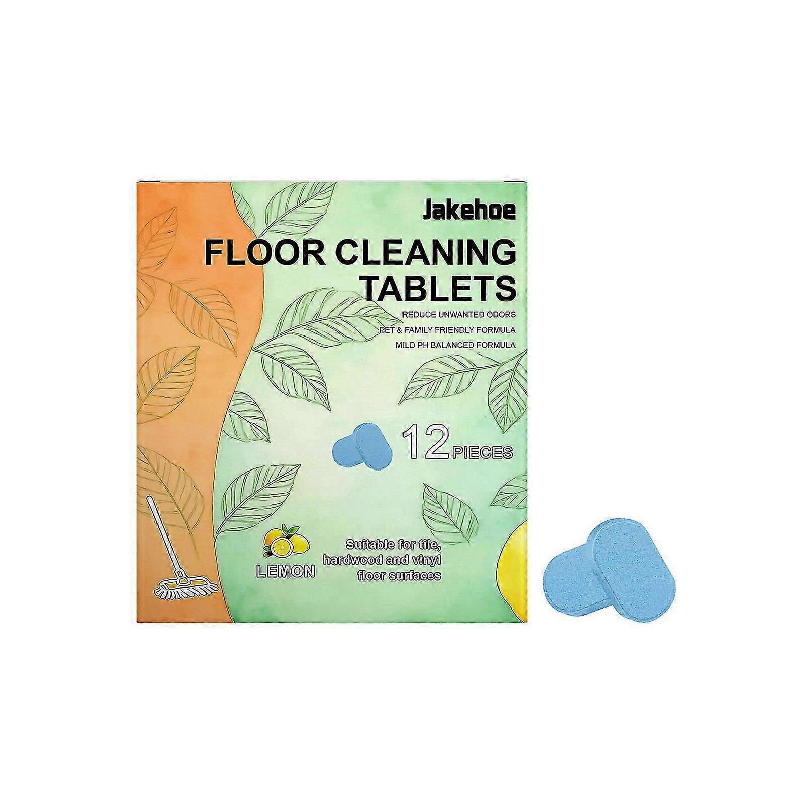 Floor Cleaning Solution Tablet Deep Cleans for Multiple Floors lemon Scent