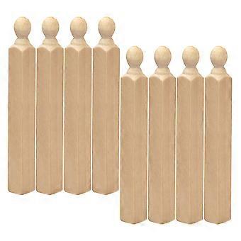 8pcs Decorazioni E Accessori Casa Delle Bambole Mini Pilastri Di Legno Mini Casa Stair Making Mateials
