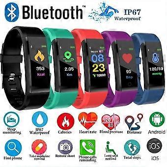 115 Plus Smart Watches For Women Men Kids Sports Watches Health Smart Wristband Heart Rate Fitness