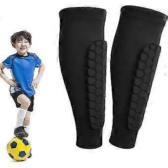 Shin Defender Shin Guards Kids 2 Pair, Shindefender Shin Guards Soccer, with Honeycomb Pads, for Soccer Kids Youth Adulth_hz