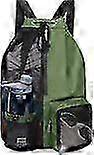 Drawstring Backpack - Mesh Backpack - Beach Bag Backpack - Large Capacity